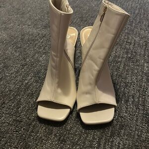 Bone colored booties